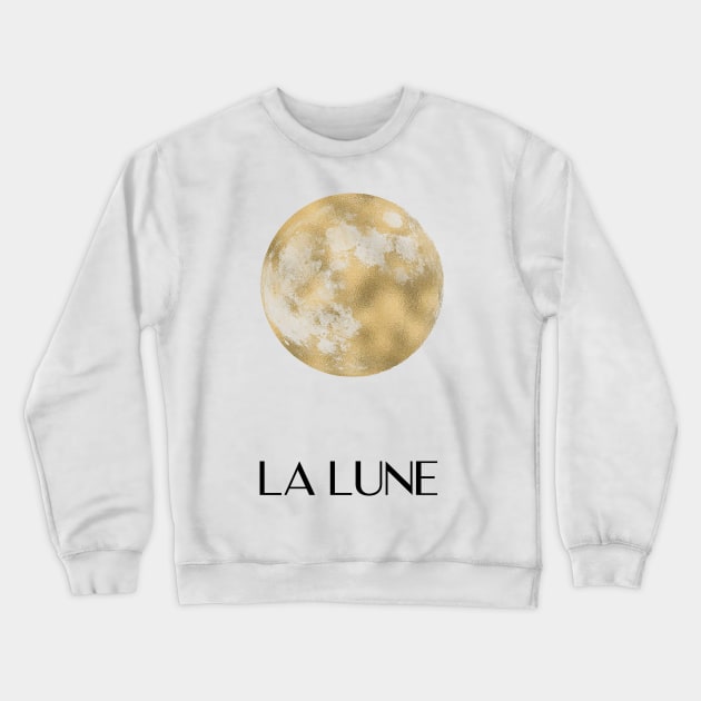 La lune - golden desire Crewneck Sweatshirt by RoseAesthetic